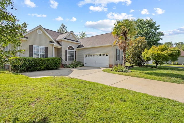 802 Wheat, Greer, SC 29651 - view of front of house with a garage, a front lawn, concrete driveway, and roof with shingles
