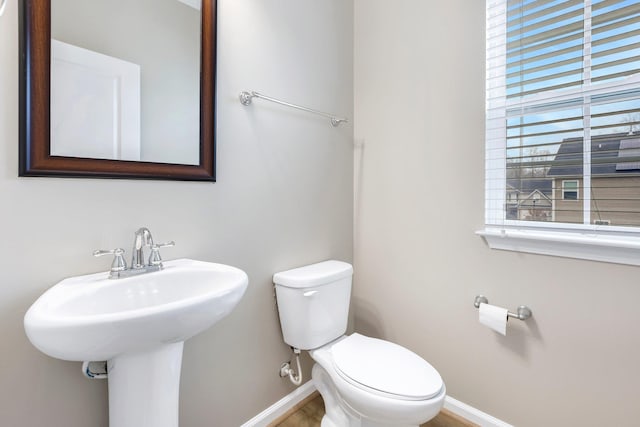 463 Lynnell, Moore, SC 29369 - half bathroom with baseboards and wood finished floors