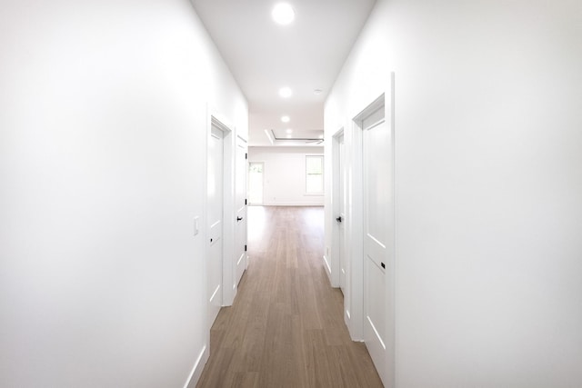 634 N Green Riv, Gaffney, SC 29341 - hallway featuring light wood-style flooring and recessed lighting