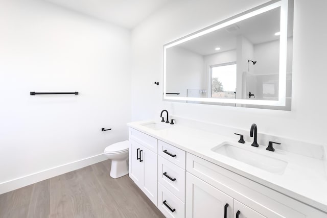 634 N Green Riv, Gaffney, SC 29341 - full bathroom featuring double vanity and wood finished floors