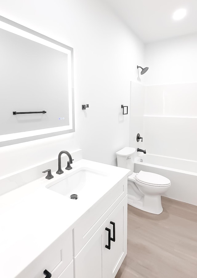 634 N Green Riv, Gaffney, SC 29341 - bathroom featuring vanity, wood finished floors, and bathtub / shower combination