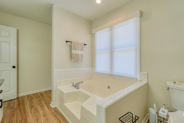 233 Summerfield, Moore, SC 29369 - full bath with a garden tub and wood finished floors
