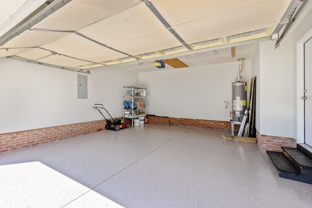 308 Juniper Leaf, Greer, SC 29651 - garage featuring gas water heater, electric panel, and a garage door opener