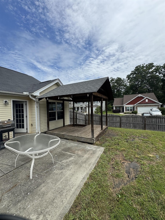 344 Lansdowne, Duncan, SC 29334 - view of yard with a wooden deck