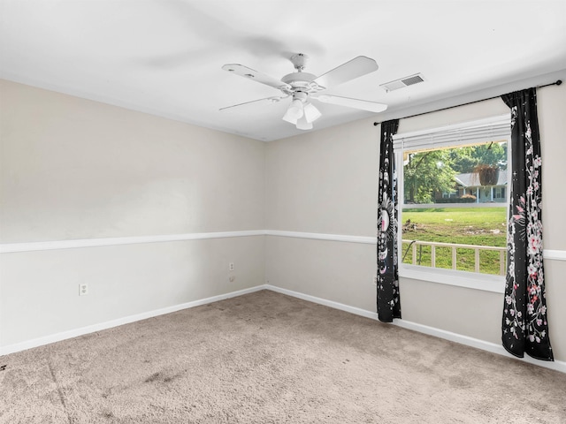 113 Commodore, Duncan, SC 29334 - carpeted spare room featuring baseboards and ceiling fan