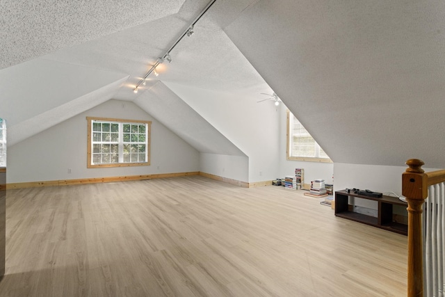 436 S Lakeview, Duncan, SC 29334 - additional living space featuring wood finished floors, lofted ceiling, and a textured ceiling