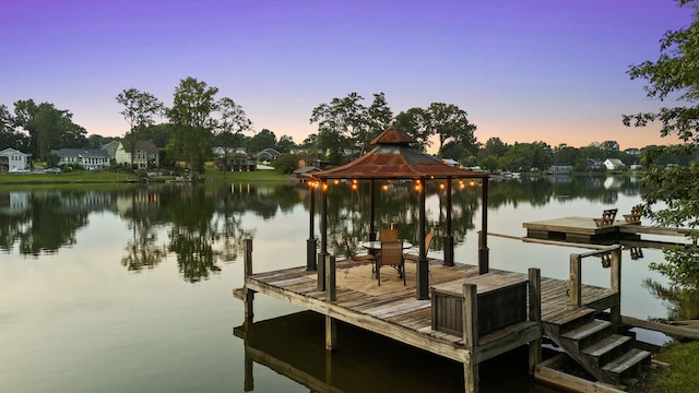 436 S Lakeview, Duncan, SC 29334 - dock area with a gazebo and a water view
