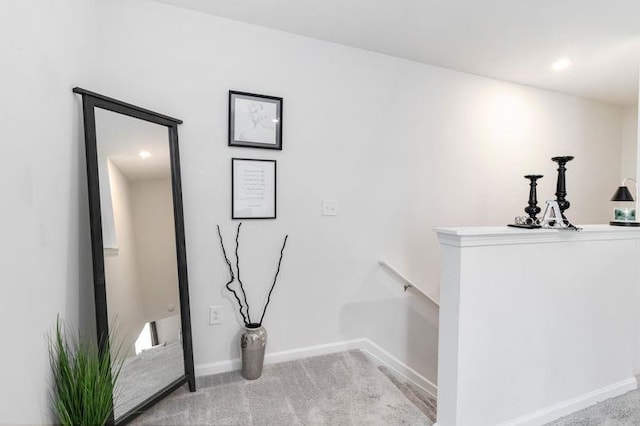 226 Christopher St, Duncan, SC 29334 - hall with an upstairs landing and carpet flooring