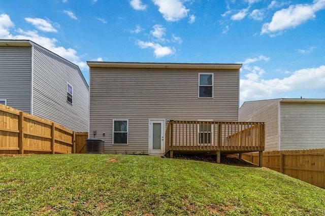 226 Christopher St, Duncan, SC 29334 - rear view of house featuring a deck and a fenced backyard