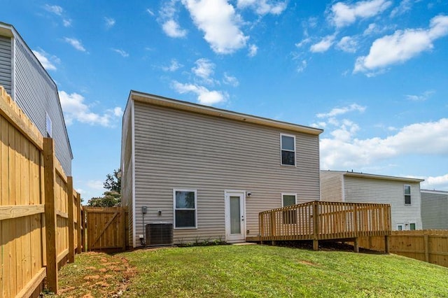 226 Christopher St, Duncan, SC 29334 - back of house featuring a deck, a fenced backyard, and a gate