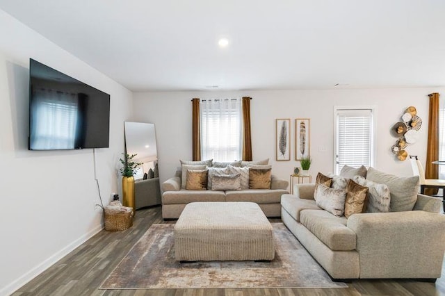 226 Christopher St, Duncan, SC 29334 - living area featuring healthy amount of natural light, wood finished floors, and recessed lighting