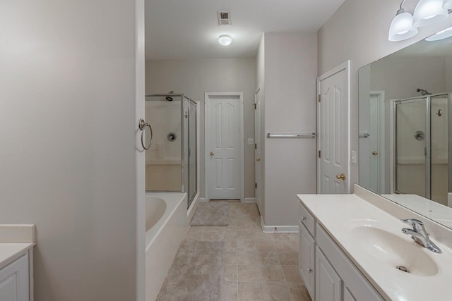 746 Tinder Box, Boiling Springs, SC 29349 - bathroom with vanity, a stall shower, and a bath