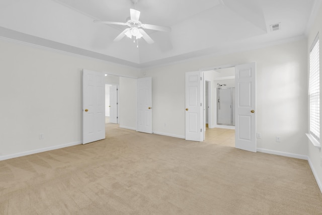 8 Glenbow, Simpsonville, SC 29680 - unfurnished bedroom with light carpet, multiple windows, and ceiling fan