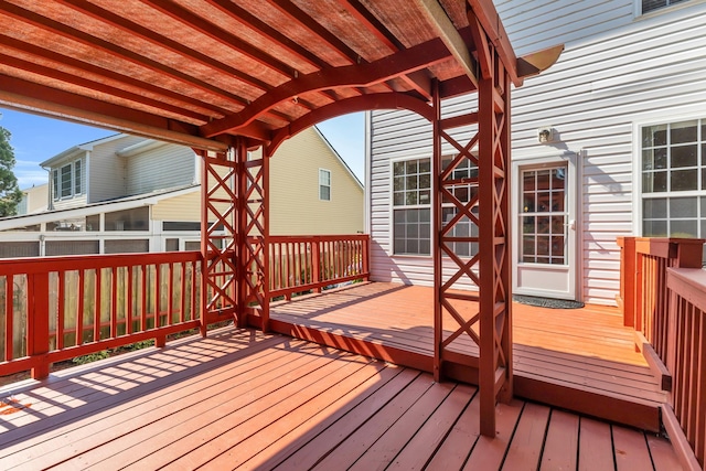 8 Glenbow, Simpsonville, SC 29680 - view of wooden deck