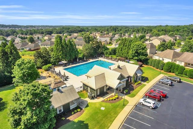 8 Glenbow, Simpsonville, SC 29680 - aerial view of residential area featuring a pool