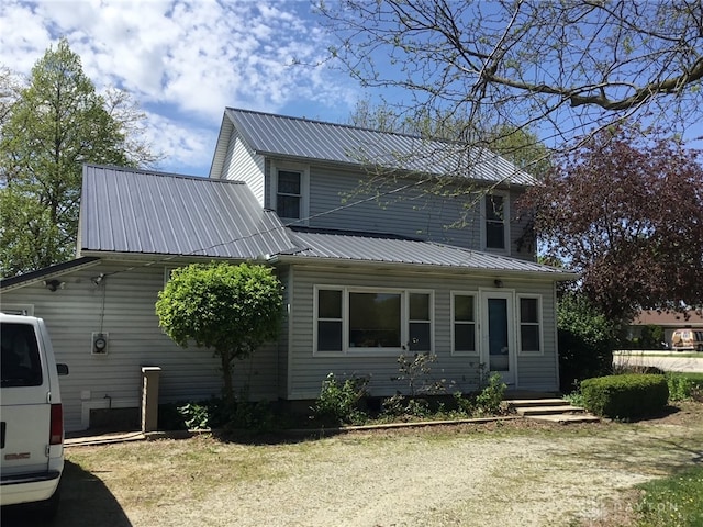 view of front of home