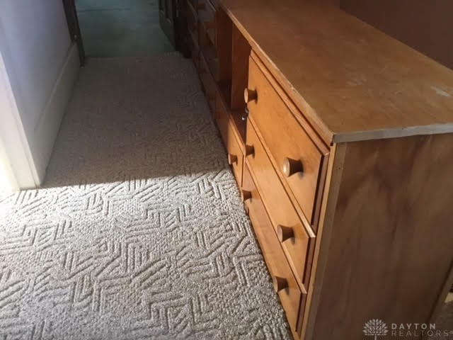 interior details featuring carpet flooring