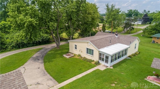 birds eye view of property