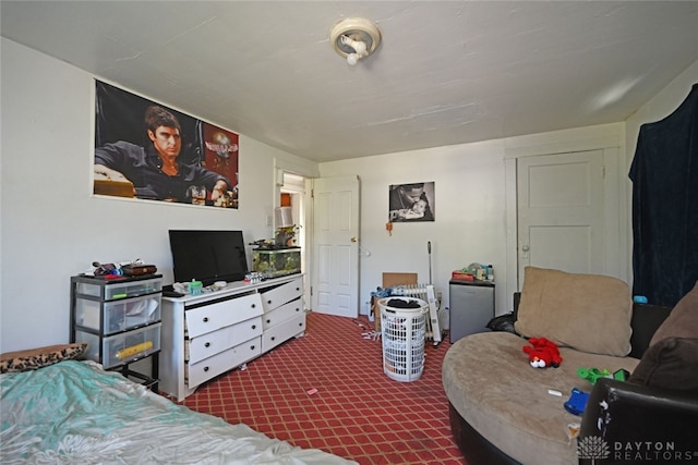 bedroom featuring carpet flooring