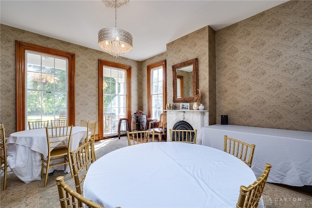 view of dining room