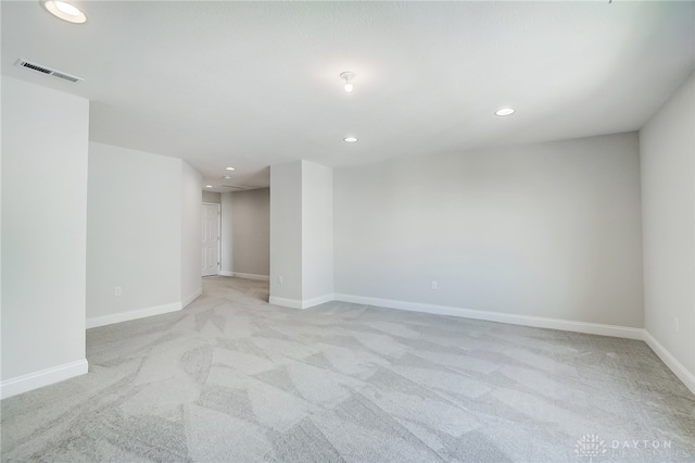 empty room with light carpet