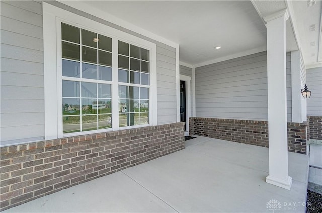536 Hines Cir, Washington Twp, OH 45458 - view of patio / terrace featuring a porch