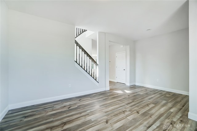 interior space with wood-type flooring