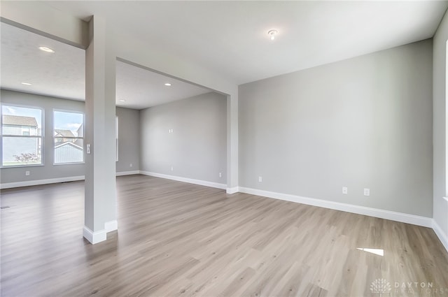 interior space featuring light hardwood / wood-style flooring