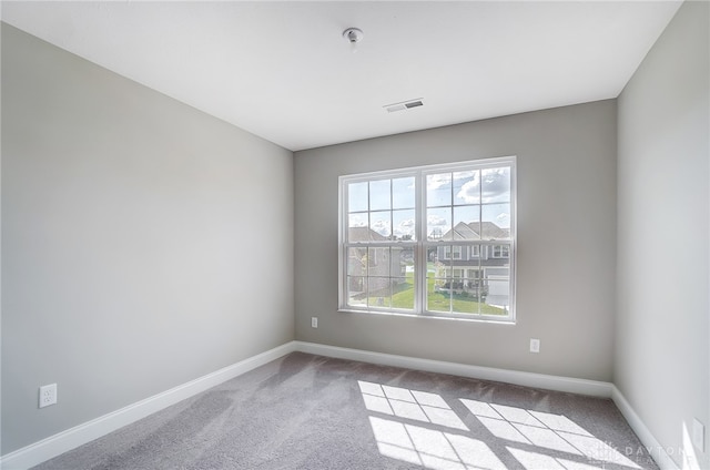 view of carpeted empty room