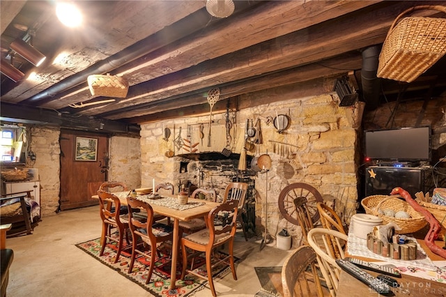 view of dining area