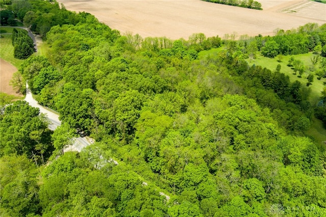 bird's eye view featuring a rural view