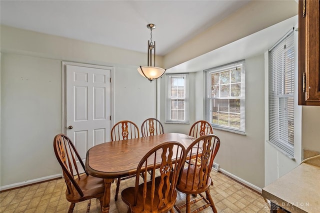 view of dining room