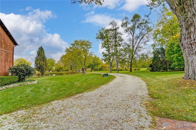 exterior space featuring a lawn