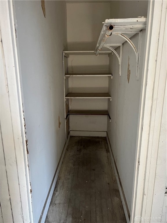 interior space with wood-type flooring