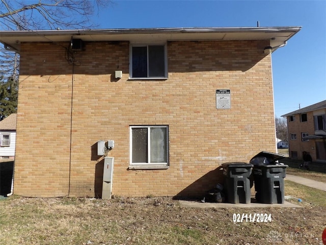 view of back of property