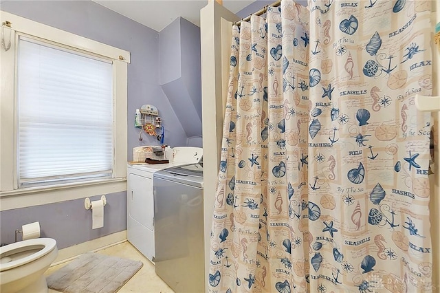 laundry area featuring washer and dryer