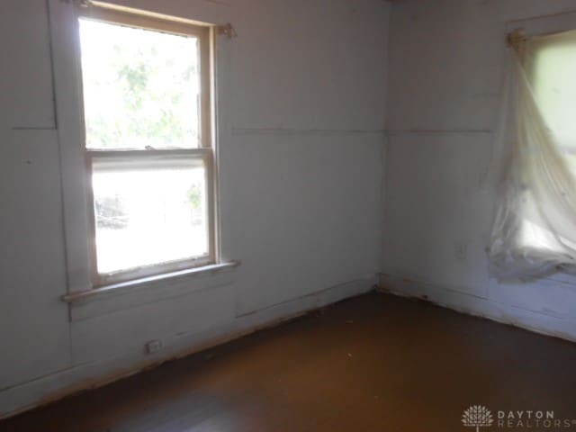 spare room featuring a wealth of natural light