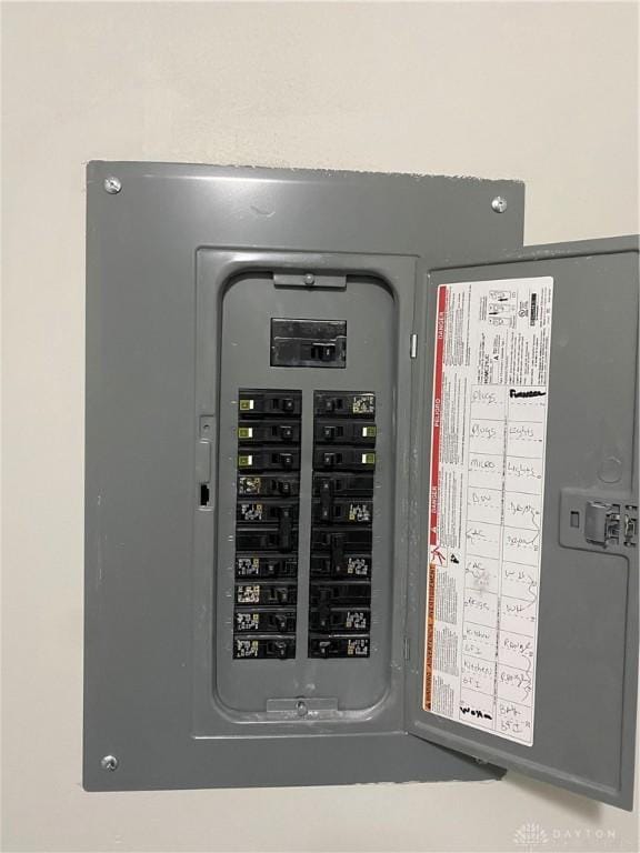 utility room with electric panel