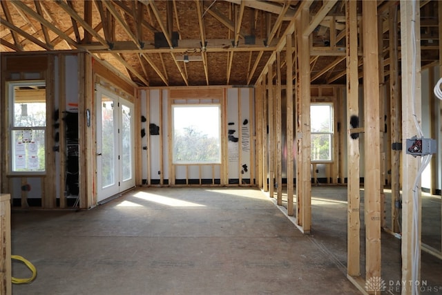 miscellaneous room with french doors and plenty of natural light