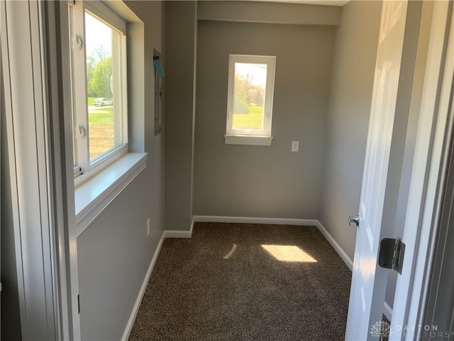 view of carpeted empty room