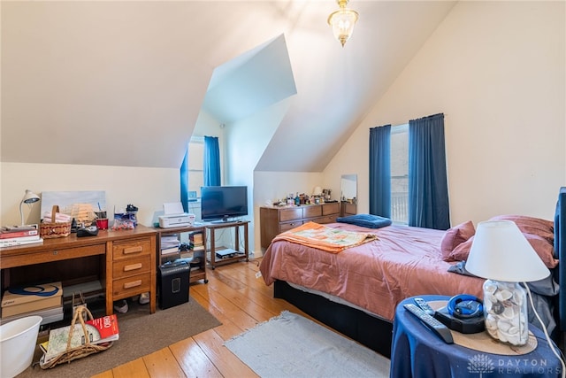 2696 Wilmington Rd, Lebanon, OH 45036 - bedroom with hardwood / wood-style floors and lofted ceiling
