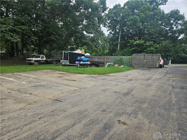 view of parking / parking lot