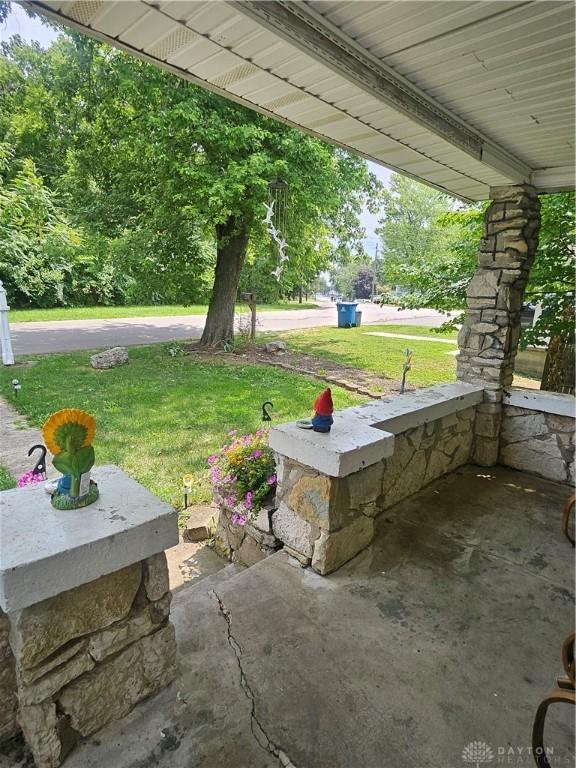 view of patio / terrace featuring a porch