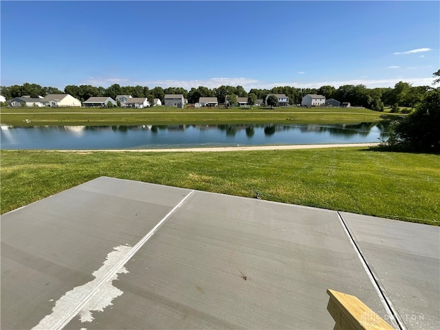 view of water feature