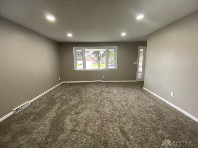 view of carpeted empty room