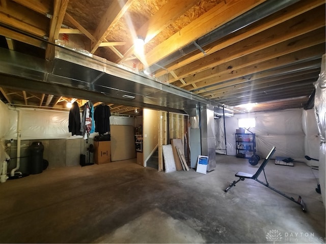 view of basement