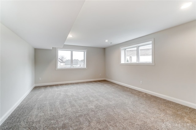 view of carpeted empty room