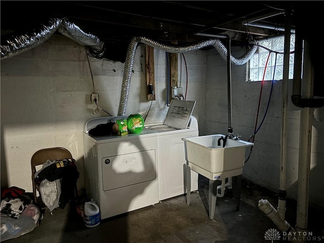 laundry room featuring laundry area and washer and dryer