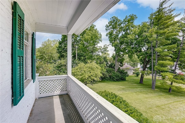 view of balcony