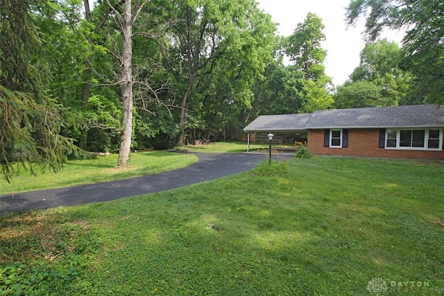 exterior space featuring a carport